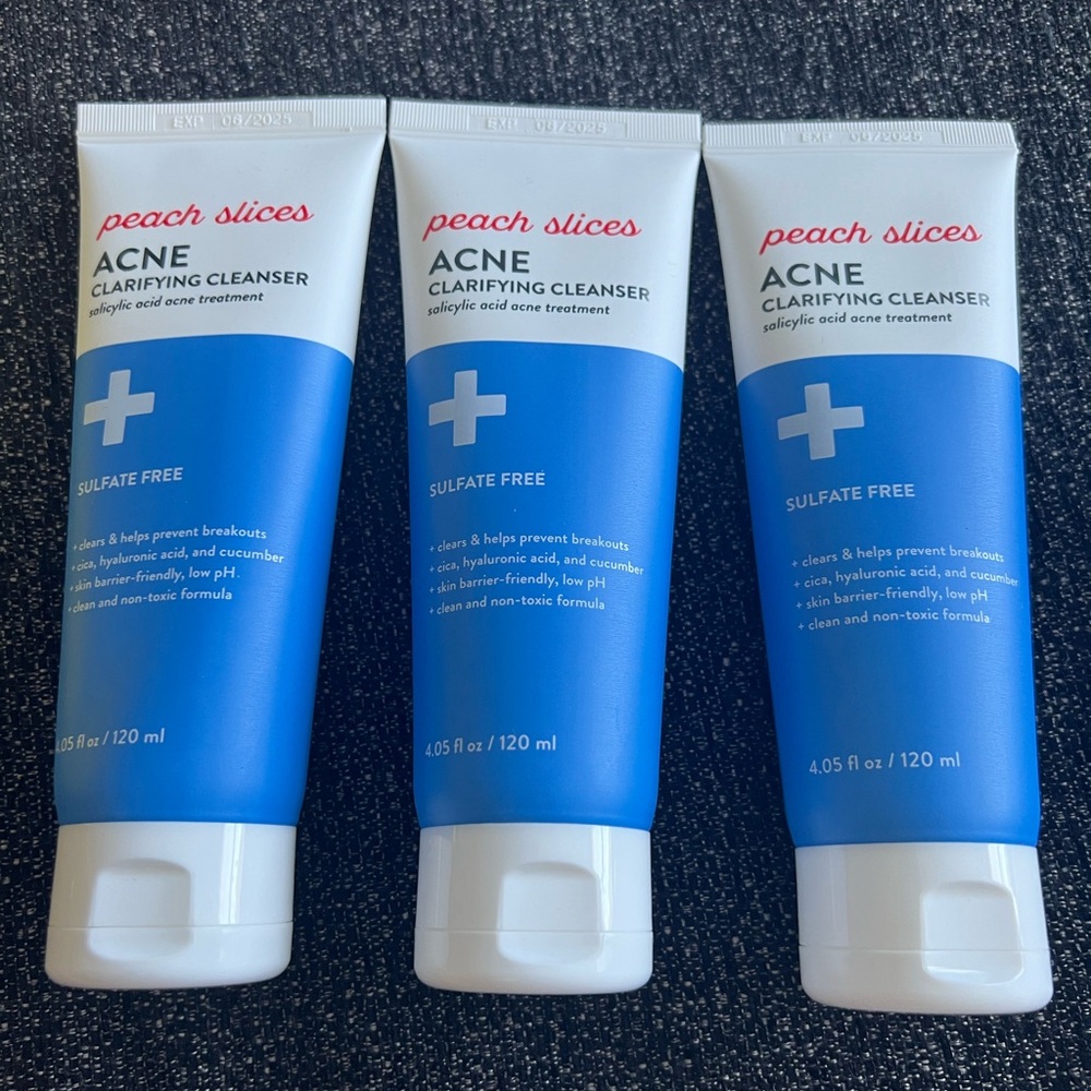 Set of 3- Peach Slices Clarifying Cleanser